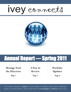 Ivey Connects Annual Report