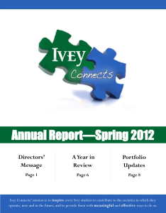 Annual Report—Spring 2012