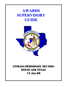 awards supervisory guid ee - Dyess AFB 7th Force Support Squadron