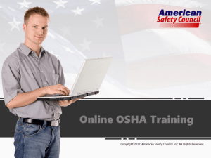 Online OSHA Training - Texas Fence Association