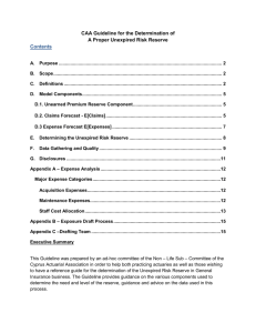 CAA URR Guideline - Cyprus Association of Actuaries