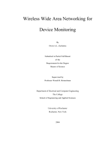 Wireless Wide Area Networking for Device Monitoring