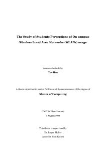 The Study of Students Perceptions of On