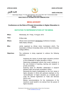 Conference on the role of private universities in