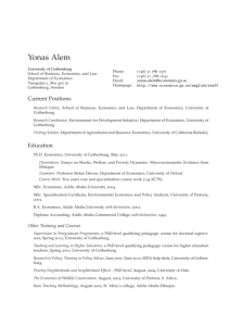 Yonas Alem: Curriculum Vitae