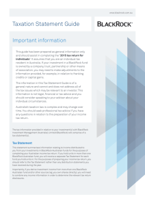 Taxation Statement Guide