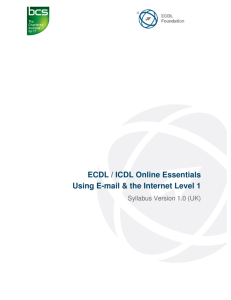 ECDL / ICDL Online Essentials Using E