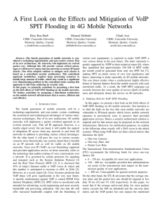 A First Look on the Effects and Mitigation of VoIP