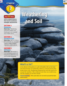 Ch 2 - Weathering and Soil