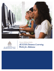 ACCESS Distance Learning Works for Alabama