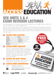vce units 3 & 4 exam revision lectures