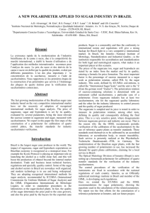 A NEW POLARIMETER APPLIED TO SUGAR INDUSTRY