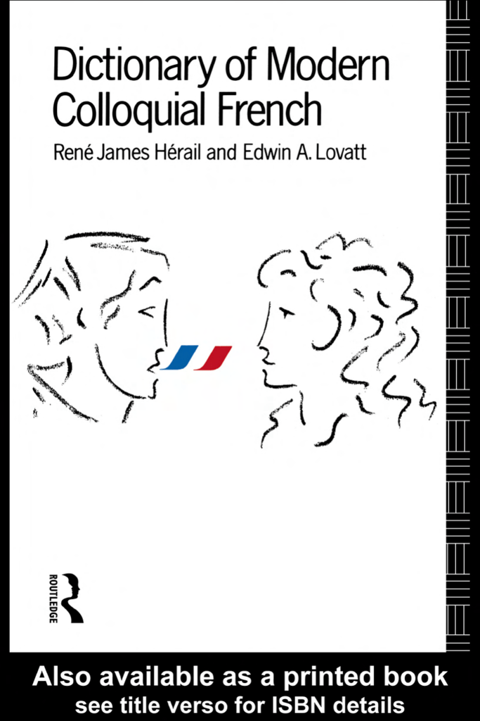Dictionary Of Modern Colloquial French