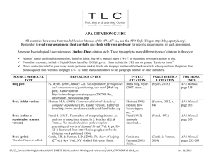 apa citation guide - University of Washington Tacoma