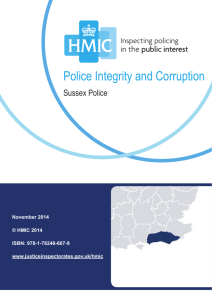 Sussex police integrity and corruption inspection