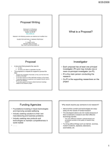How to Write a Successful Research Proposal