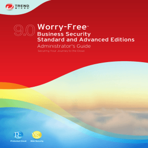 Trend Micro Worry-Free Business Security 9.0 Administrator's Guide