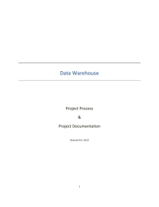 Data Warehouse Project Process and Documentation