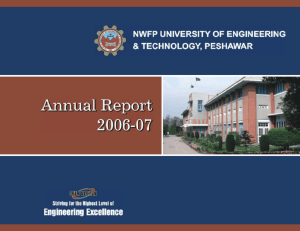Annual Report 2006-2007 - University of Engineering & Technology