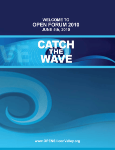 Open Forum 2010 - OPEN Silicon Valley