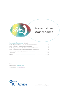 Preventative maintenance 10pt