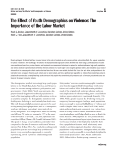 The Effect of Youth Demographics on Violence