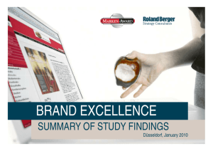 brand excellence - Roland Berger Strategy Consultants