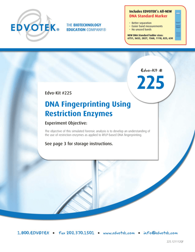 DNA Fingerprinting Using Restriction Enzymes