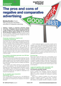 The pros and cons of negative and comparative advertising
