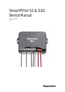 SmartPilot S1 & S1G Service Manual