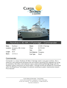 Nordhavn 40 MK II Flybridge - Curtis Stokes and Associates