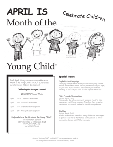 MOYC ® Flyer - Michigan Association for the Education of Young