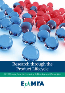 Research through the Product Lifecycle