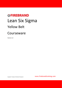 Lean Six Sigma Yellow Belt Courseware