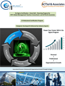 Six Sigma - Avinash Consulting & Turnkey Solutions