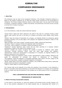 gibraltar companies ordinance