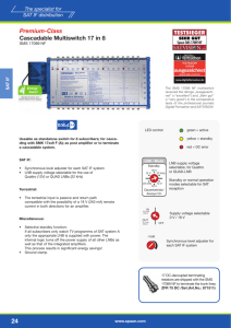 Premium-Class Cascadable Multiswitch 17 in 8