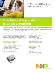 Complete satellite portfolio for all LNB architectures
