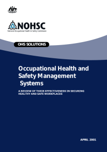Occupational Health and Safety Management Systems