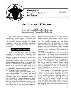 Basis Forward Contracts