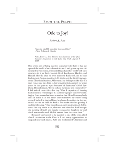Ode to Joy! - Dialogue: A Journal of Mormon Thought