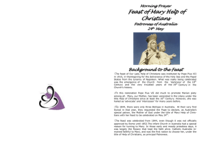 Prayer for Mary Help of Christians