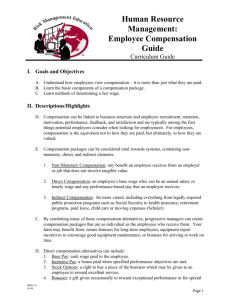 Human Resource Management: Employee Compensation Guide