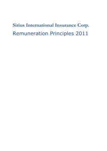 Remuneration Principles 2011
