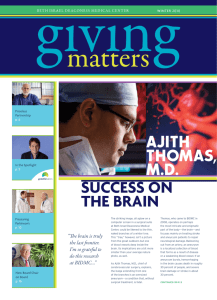 SucceSS on the Brain - Beth Israel Deaconess Medical Center