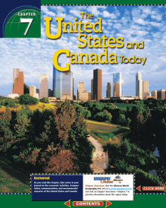 Chapter 7: The United States and Canada Today