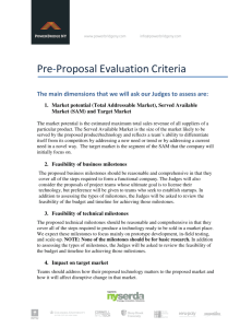 Pre-Proposal Evaluation Criteria