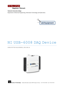 Lab Equipment: NI USB