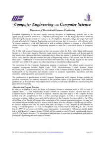 Computer Engineering with Computer Science
