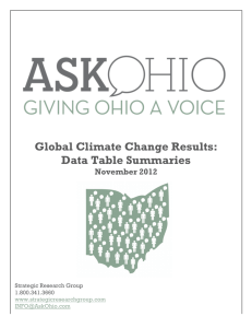 Global Warming Results-Data Table Summaries (2012)